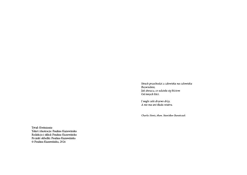 Przykład składu wnętrza książki